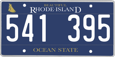 RI license plate 541395