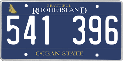 RI license plate 541396