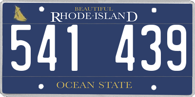 RI license plate 541439