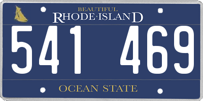 RI license plate 541469