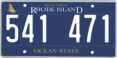 RI license plate 541471