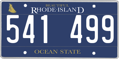 RI license plate 541499