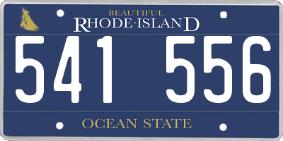 RI license plate 541556