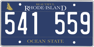 RI license plate 541559