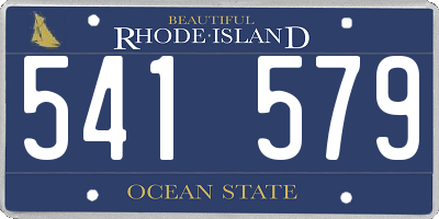 RI license plate 541579