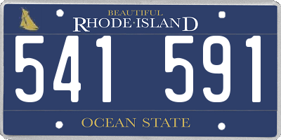 RI license plate 541591
