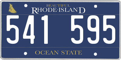 RI license plate 541595