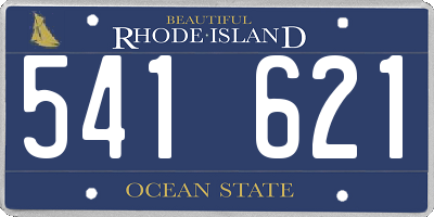 RI license plate 541621