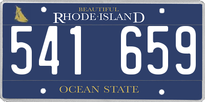 RI license plate 541659