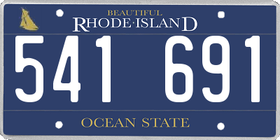 RI license plate 541691