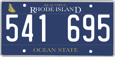 RI license plate 541695