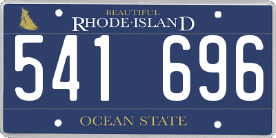 RI license plate 541696