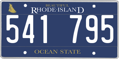 RI license plate 541795