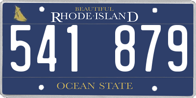 RI license plate 541879