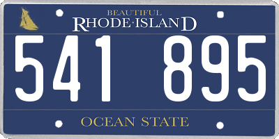 RI license plate 541895