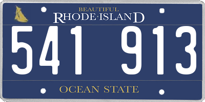 RI license plate 541913