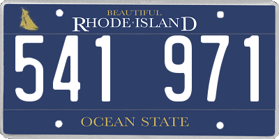 RI license plate 541971