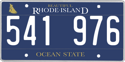 RI license plate 541976