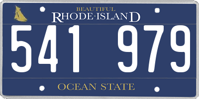 RI license plate 541979