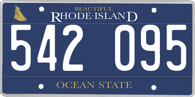 RI license plate 542095