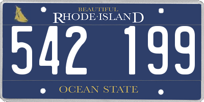 RI license plate 542199