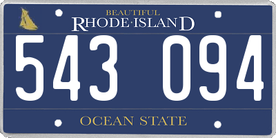 RI license plate 543094