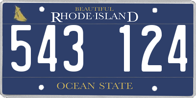 RI license plate 543124