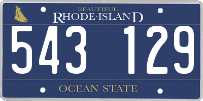 RI license plate 543129