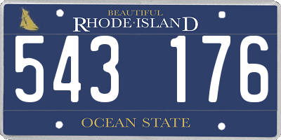 RI license plate 543176