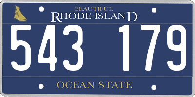 RI license plate 543179