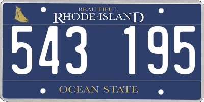 RI license plate 543195