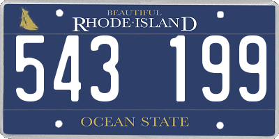 RI license plate 543199
