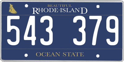 RI license plate 543379
