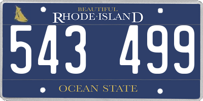 RI license plate 543499