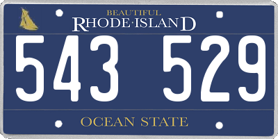 RI license plate 543529