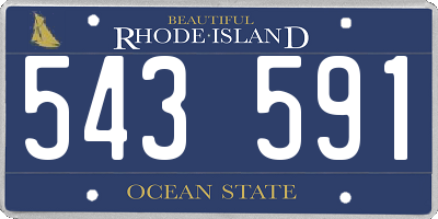 RI license plate 543591
