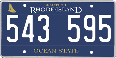 RI license plate 543595