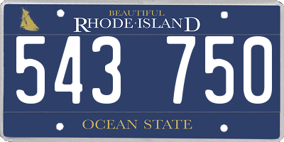 RI license plate 543750