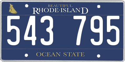 RI license plate 543795