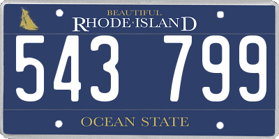 RI license plate 543799