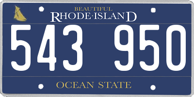 RI license plate 543950