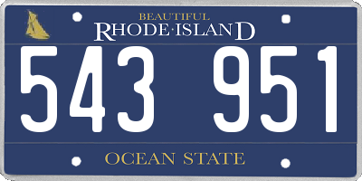 RI license plate 543951