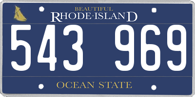 RI license plate 543969