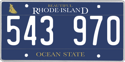 RI license plate 543970