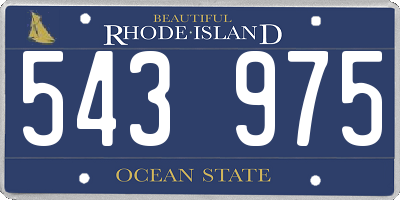 RI license plate 543975
