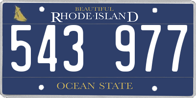 RI license plate 543977