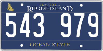 RI license plate 543979