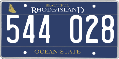 RI license plate 544028