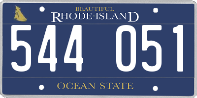 RI license plate 544051