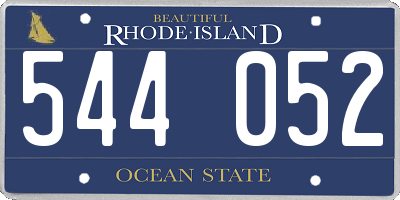 RI license plate 544052